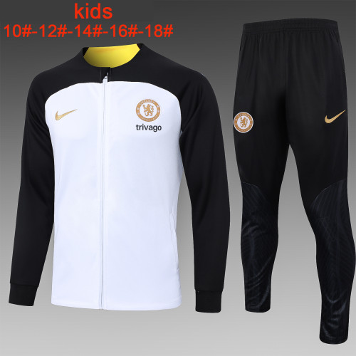23-24 Chelsea High Quality Kids Jacket Tracksuit