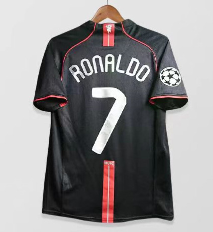 RONALDO 7 #2007-2008 Manchester United Third UCL Edition Retro Soccer Jersey (欧冠决赛版)