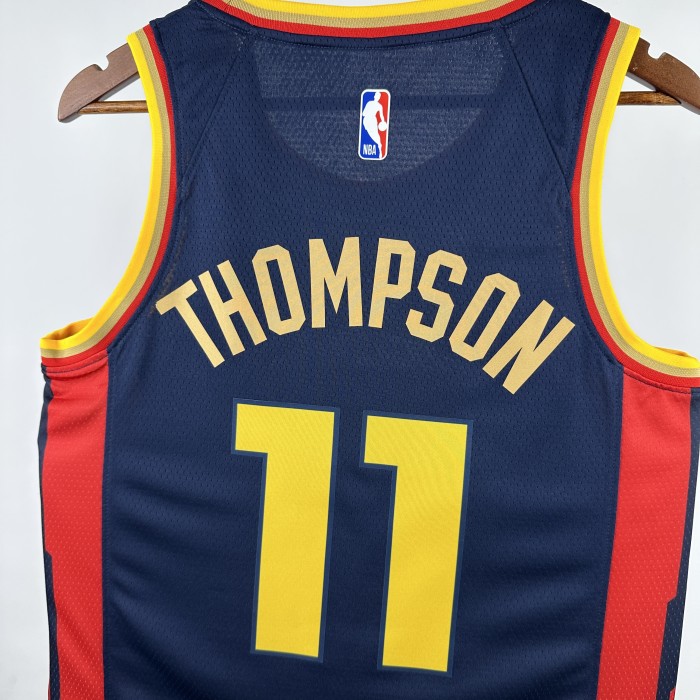 24-25 WARRIORS THOMPSON #11 Royal blue City Edition Top Quality Hot Pressing NBA Jersey