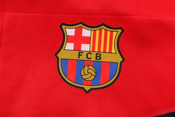 22-23 Barcelona Red Hoodie Jacket Tracksuit#F397