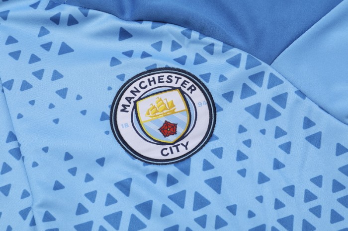 23-24 Manchester City High Quality Half Pull Tracksuit