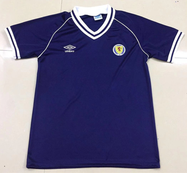 1982 Scotland Home Retro Soccer Jersey