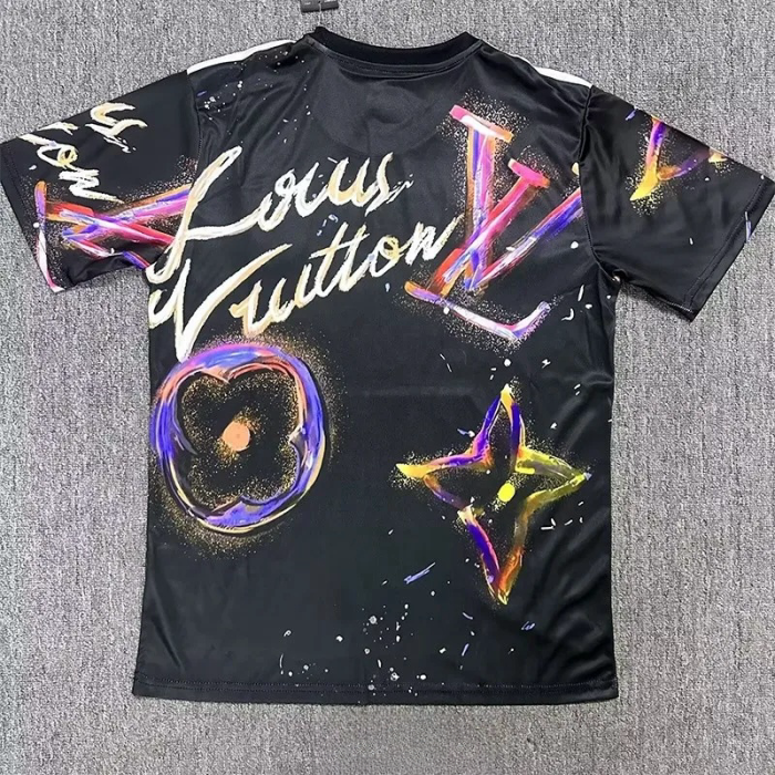 25-26 Real Madrid Black Blue Special Edition Fans Training Shirts *L