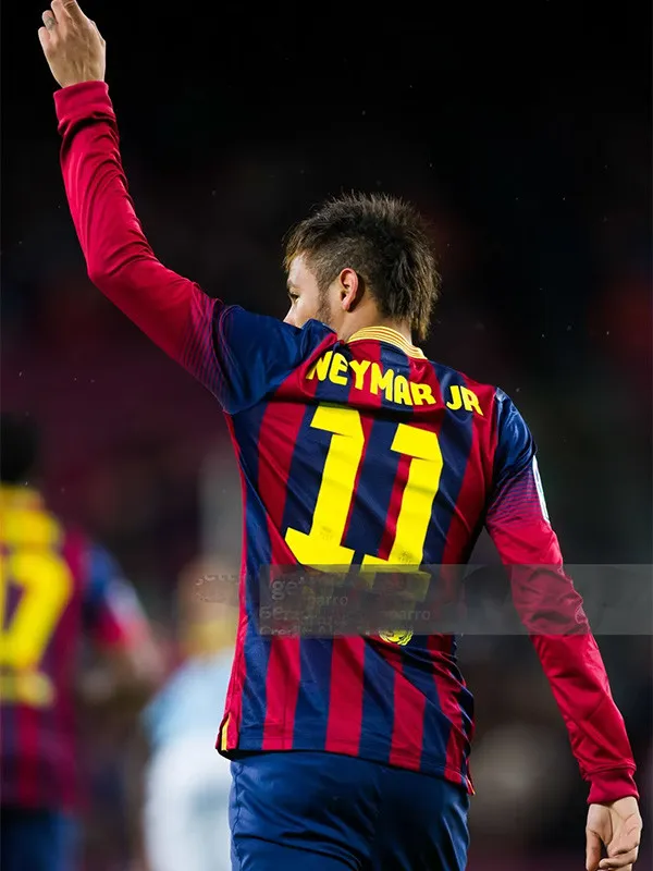 2013-2014 Barcelona Home Player Version  Retro Soccer Jersey