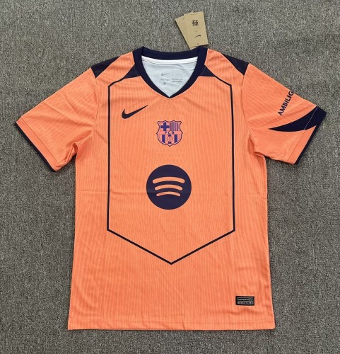 25-26 Barcelona Orange Special Edition Fans Soccer Jersey