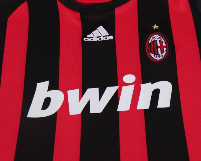 2008-2009 AC Milan Home Retro Kids Soccer Jersey