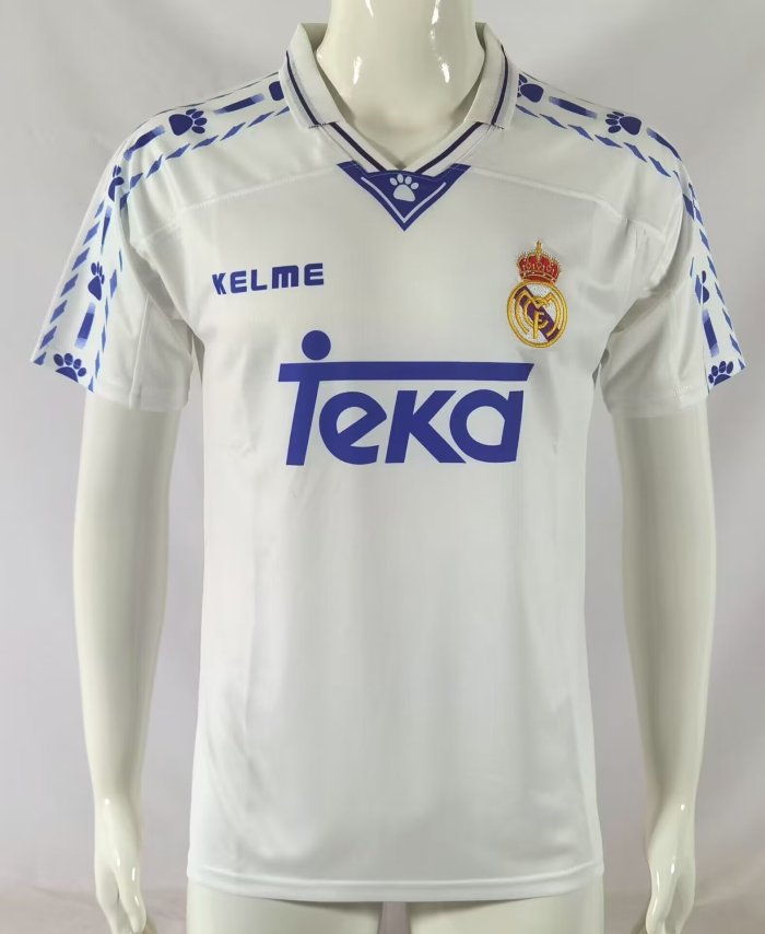 1996-1997 Real Madrid Home Retro Soccer Jersey