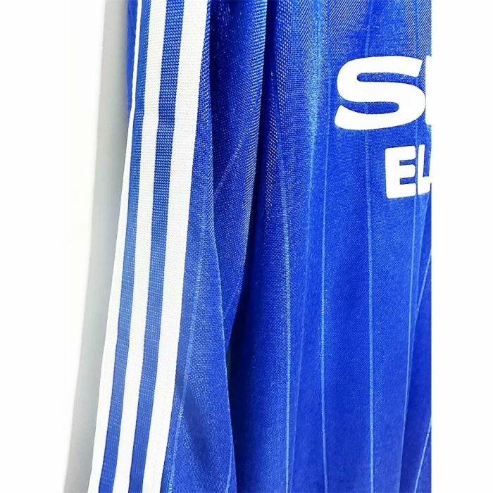 1982-1983 Manchester United Away Long Sleeve Retro Soccer Jersey