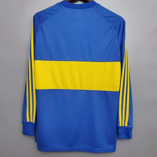 1981 Boca Juniors Home Long Sleeve Retro Soccer Jersey