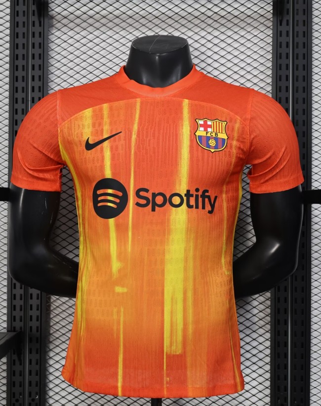 25-26 Barcelona Orange Special Edition Player Version Training Shirts