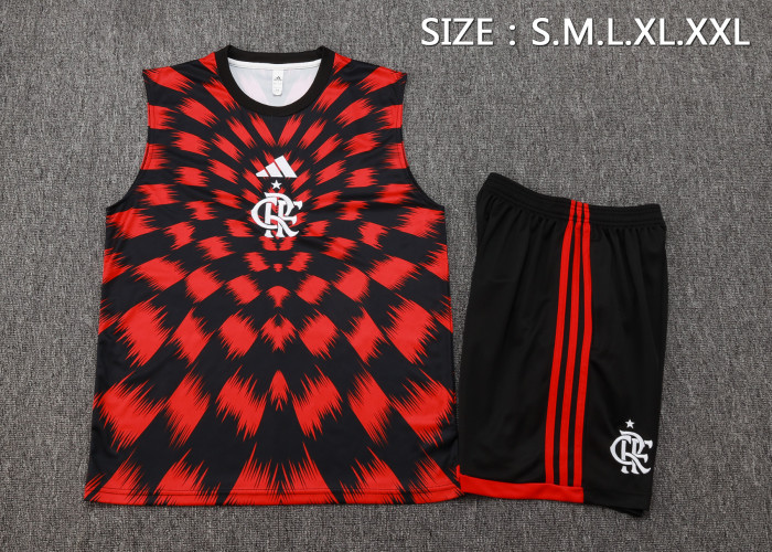25-26 Flamengo High Quality Tank Top And Shorts Suit