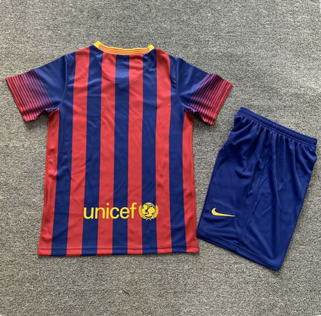 2013-2014 Barcelona Home Retro Kids Soccer Jersey
