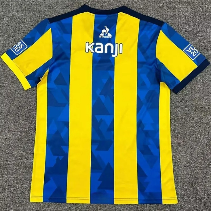 25-26 Rosario Central Home Fans Soccer Jersey 1:1 Thai Quality