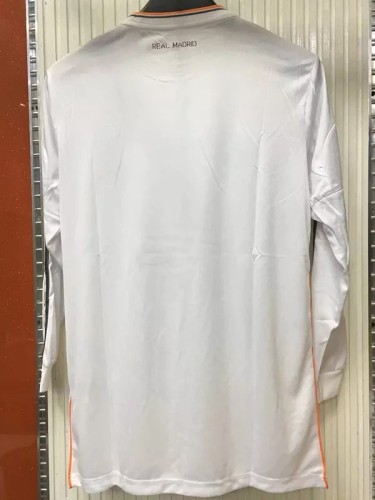 2013-2014 Real Madrid Home Long Sleeve Retro Soccer Jersey