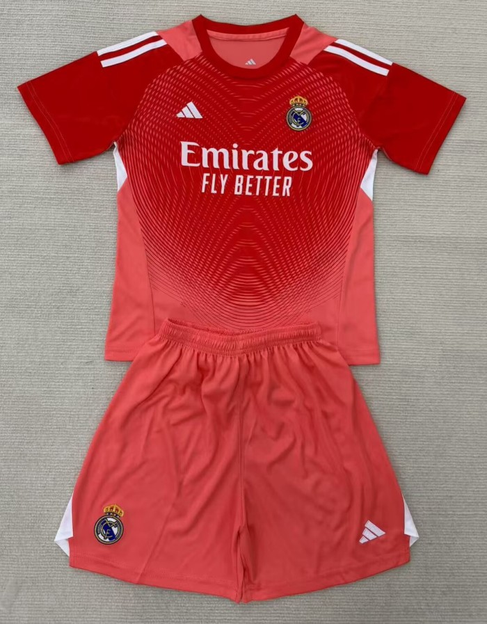 25-26 Real Madrid GoalKeeper Kids Soccer Jersey
