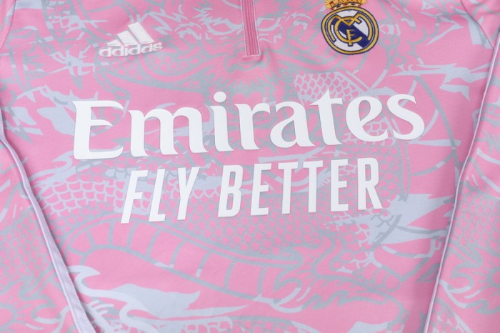 23-24 Real Madrid High Quality Half Pull Tracksuit