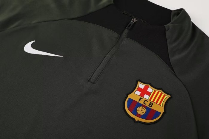 23-24 Barcelona High Quality Half Pull Tracksuit