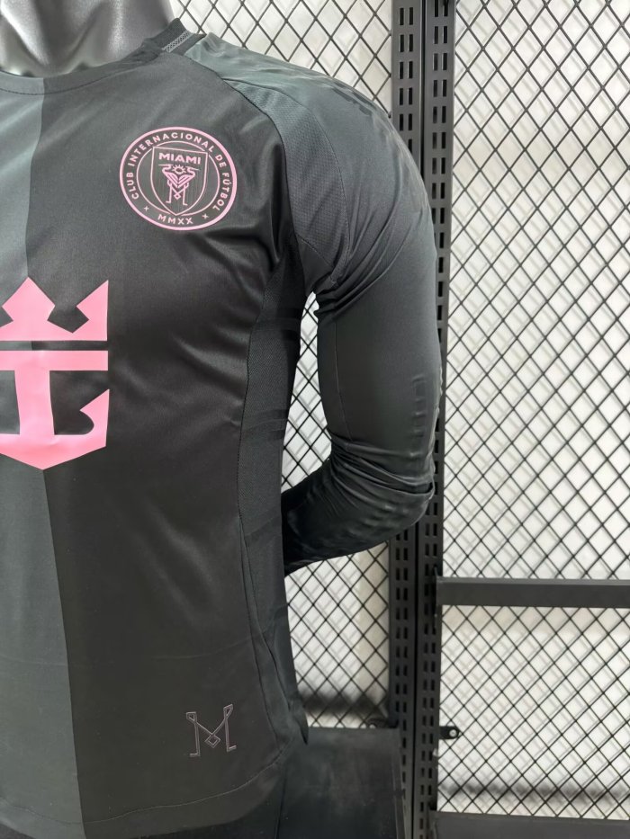 25-26 Inter Miami Away Long Player Version Soccer Jersey 长袖