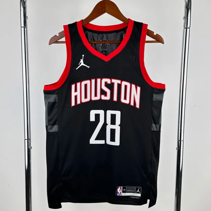 23-24 Rockets WAGNER #28 Black Top Quality Hot Pressing NBA Jersey (Trapeze Edition)