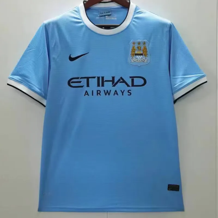 2013-2014 Manchester City Home Retro Soccer Jersey