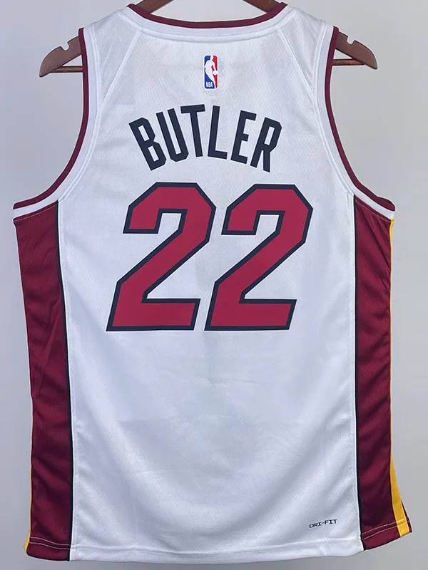 22-23 HEAT BUTLER #22 White Top Quality Hot Pressing NBA Jersey