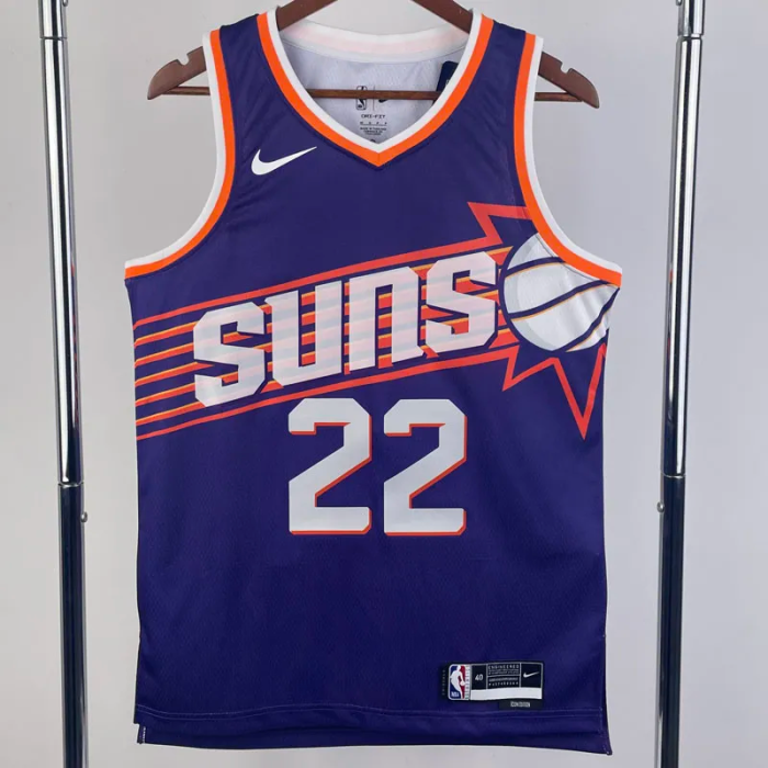 23-24 SUNS AYTON #22 Purple Top Quality Hot Pressing NBA Jersey