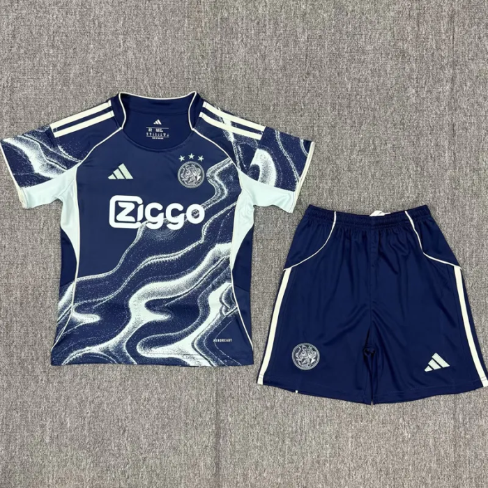 25-26 Ajax Away Kids Soccer Jersey