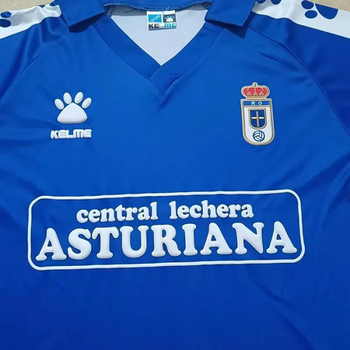 1990-1991 Real Oviedo Home Retro Soccer Jersey