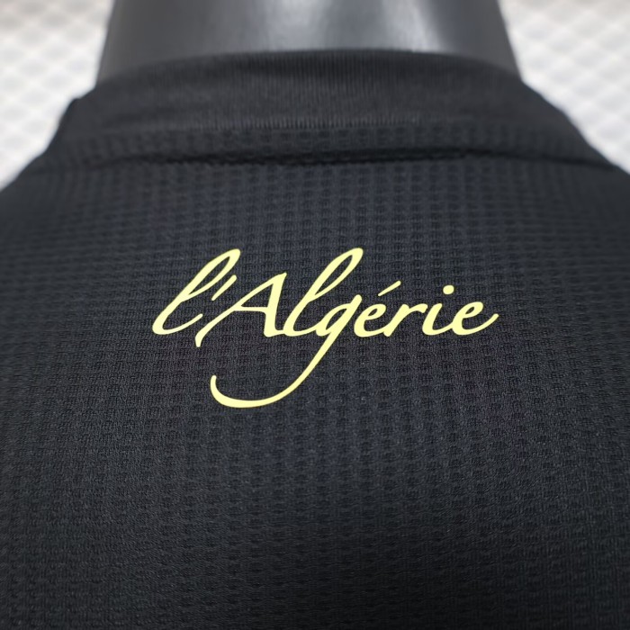 25-26 Algeria Black Player Version Training shirts (黄标)