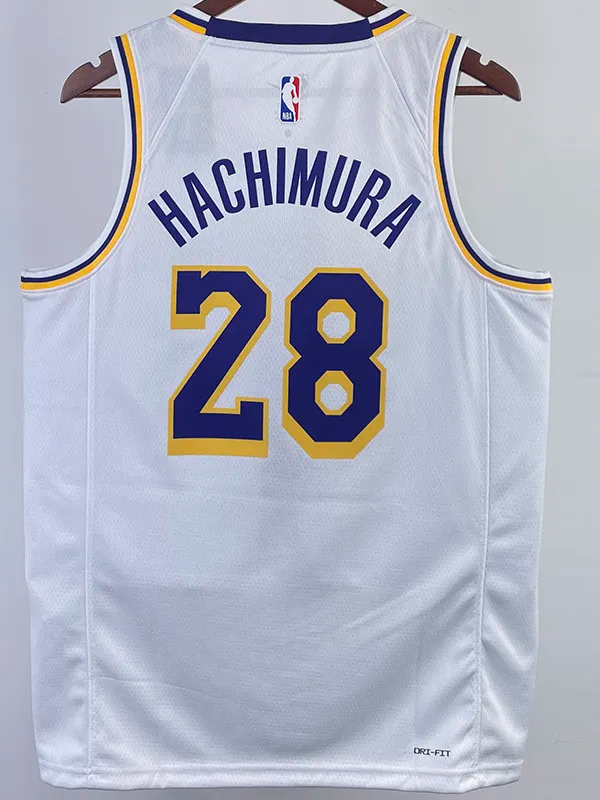 22-23 LAKERS HACHIMURA #28 White Top Quality Hot Pressing NBA Jersey