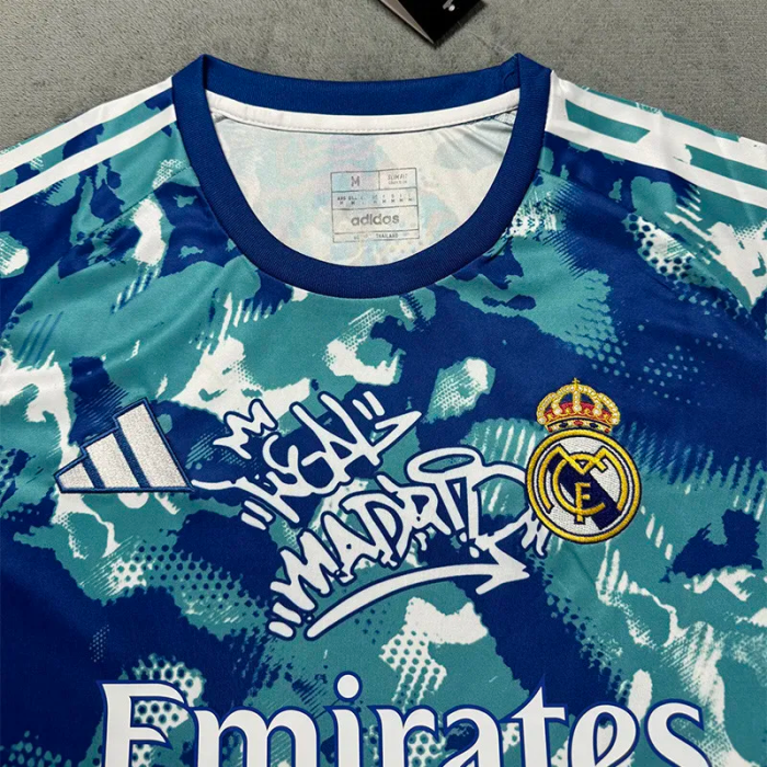 25-26 Real Madrid Blue Special Edition Fans Training Shirts