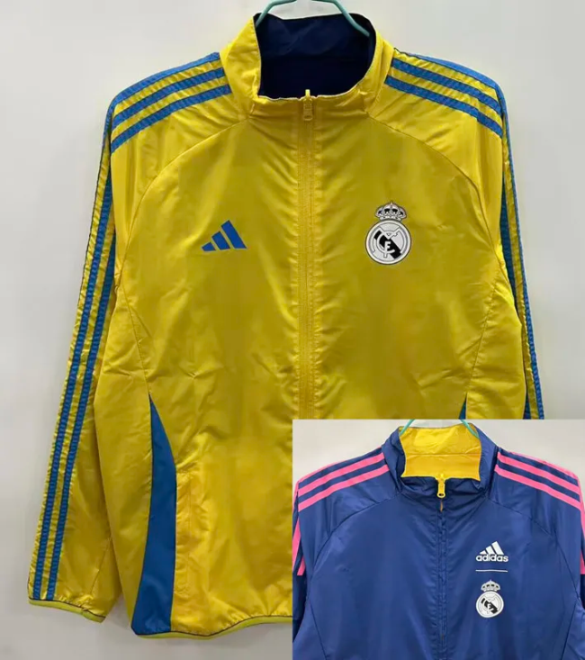 2025 Real Madrid Double Sided Windbreaker