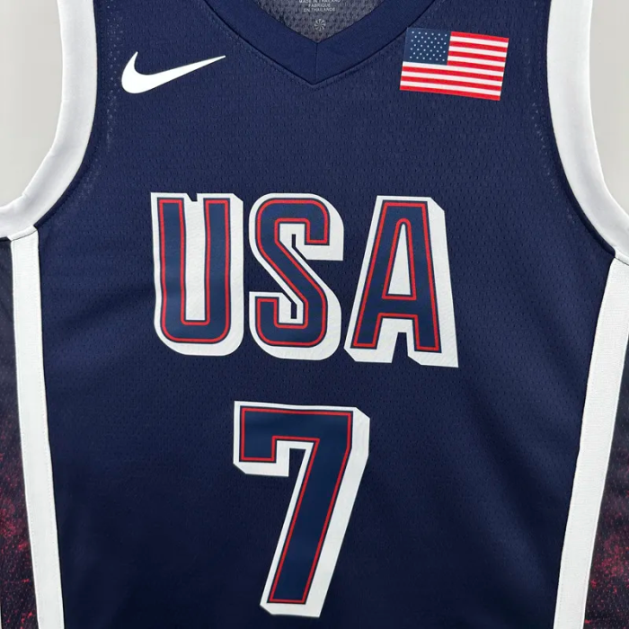 2024 Olympic Game USA DURANT # 7 Dark Blue Basketball Jersey