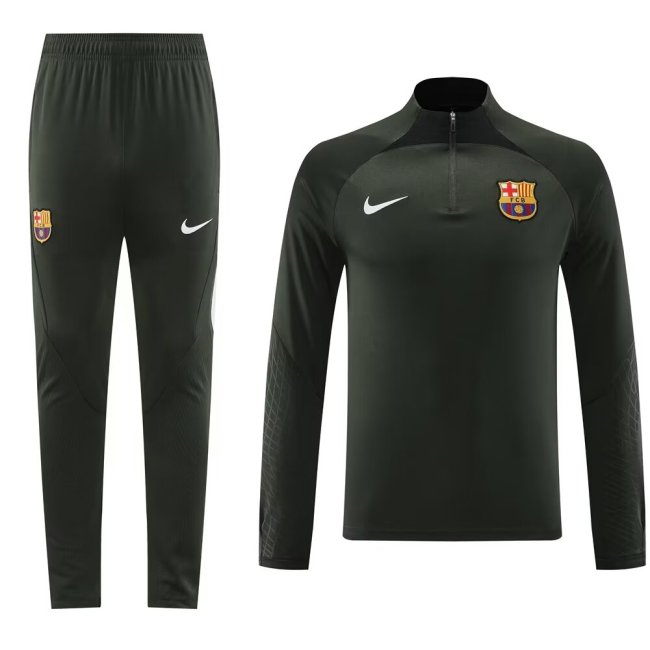 23-24 Barcelona High Quality Half Pull Tracksuit