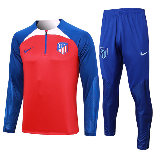 23-24 Atlético Madrid High Quality Half Pull Tracksuit