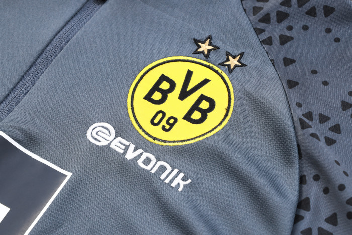 23-24 Dortmund High Quality Half Pull Tracksuit