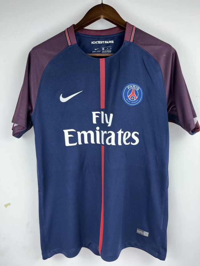 2017-2018 Paris Saint-Germain Paris Retro Soccer Jersey