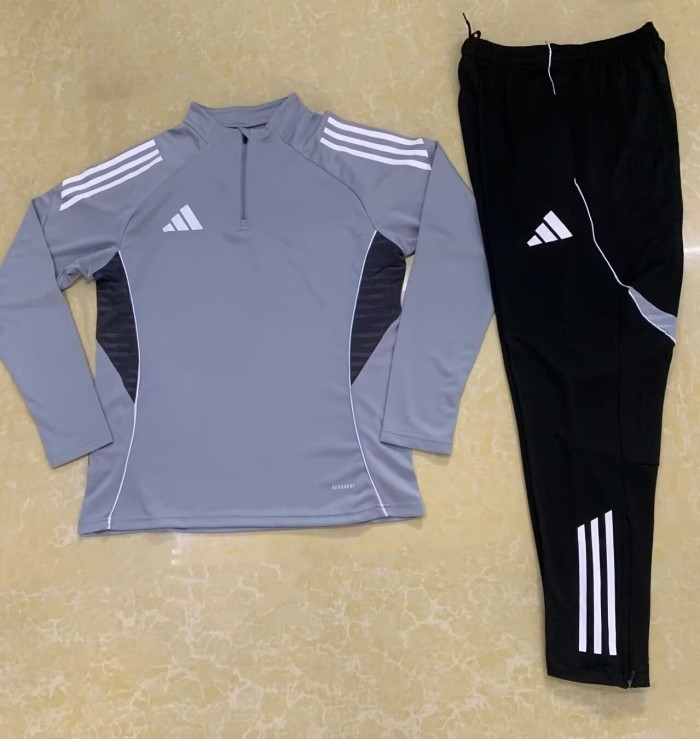 2025 AD Gray Half Pull Tracksuit 