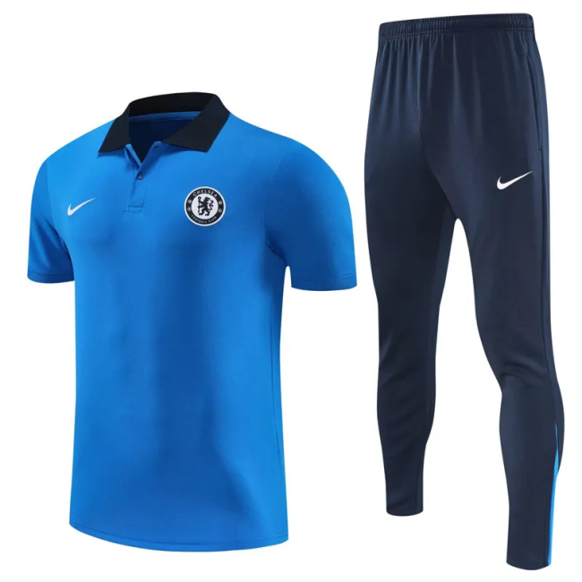 25-26 Chelsea High Quality Polo Tracksuit