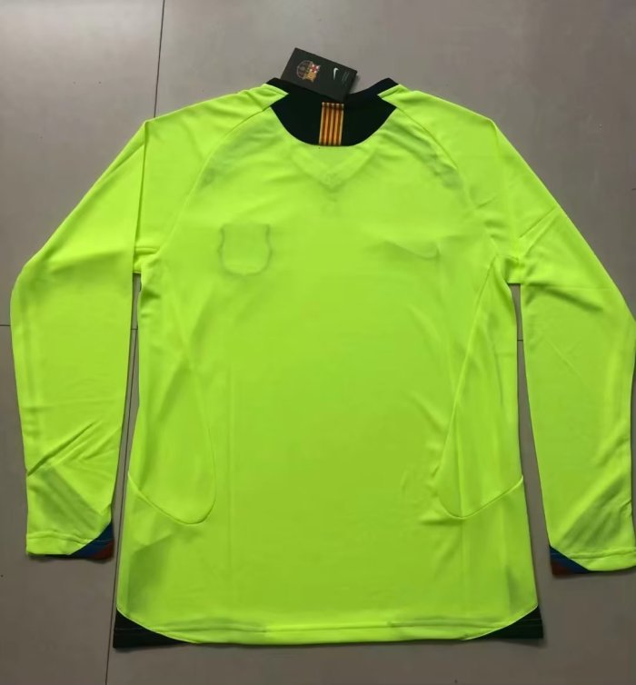 2005-2006 Barcelona Away Long sleeves Retro Soccer Jersey