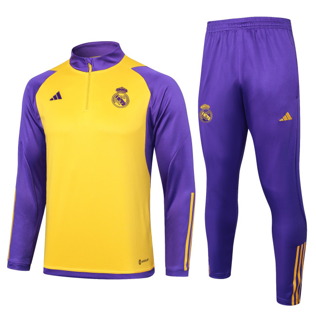 23-24 Real Madrid High Quality Half Pull Tracksuit