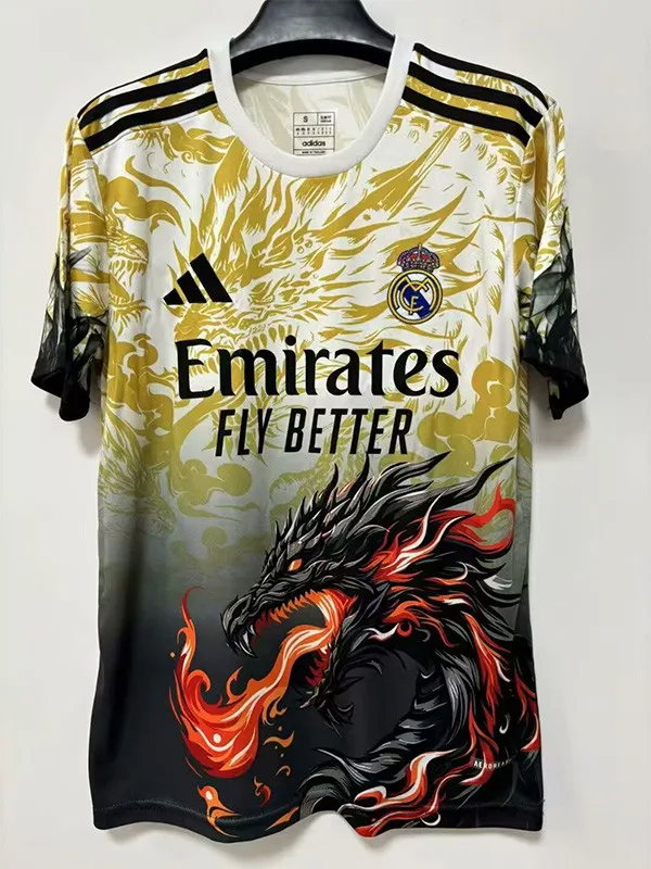 25-26 Real Madrid Yellow Black Special Edition Training Shirts