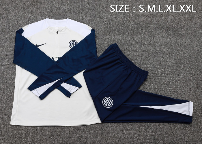 25-26 Inter Milan High Quality Half Pull Tracksuit