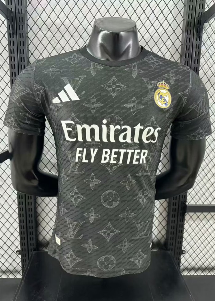25-26 Real Madrid Black Special Edition Player Version Training Shirts *L