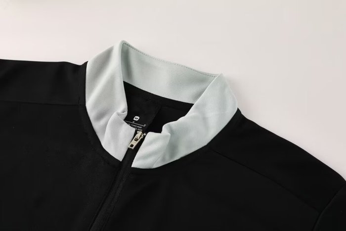 25-26 High Quality Half Pull Tracksuit— Black 黑色