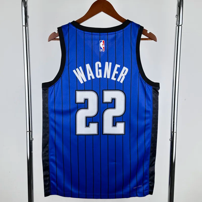 22-23 Magic WAGHER #22 Royal blue Top Quality Hot Pressing NBA Jersey (Trapeze Edition)