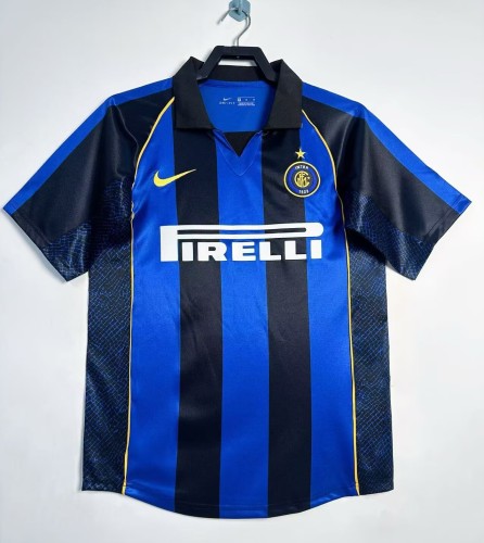 2001-2002 Inter Milan Home Retro Soccer Jersey
