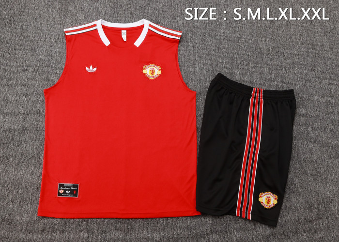 25-26 Manchester United High Quality Tank Top And Shorts Suit