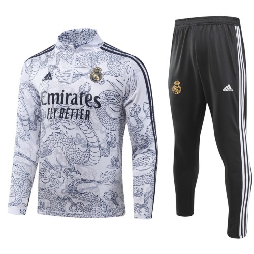 23-24 Real Madrid High Quality Half Pull Tracksuit