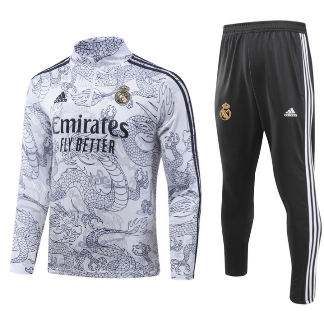 23-24 Real Madrid High Quality Half Pull Tracksuit